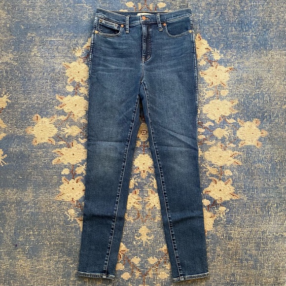 NWT Madewell Tall 10" High-Rise Skinny Jeans in Wendover Wash: TENCEL™ Edition - Picture 3 of 4